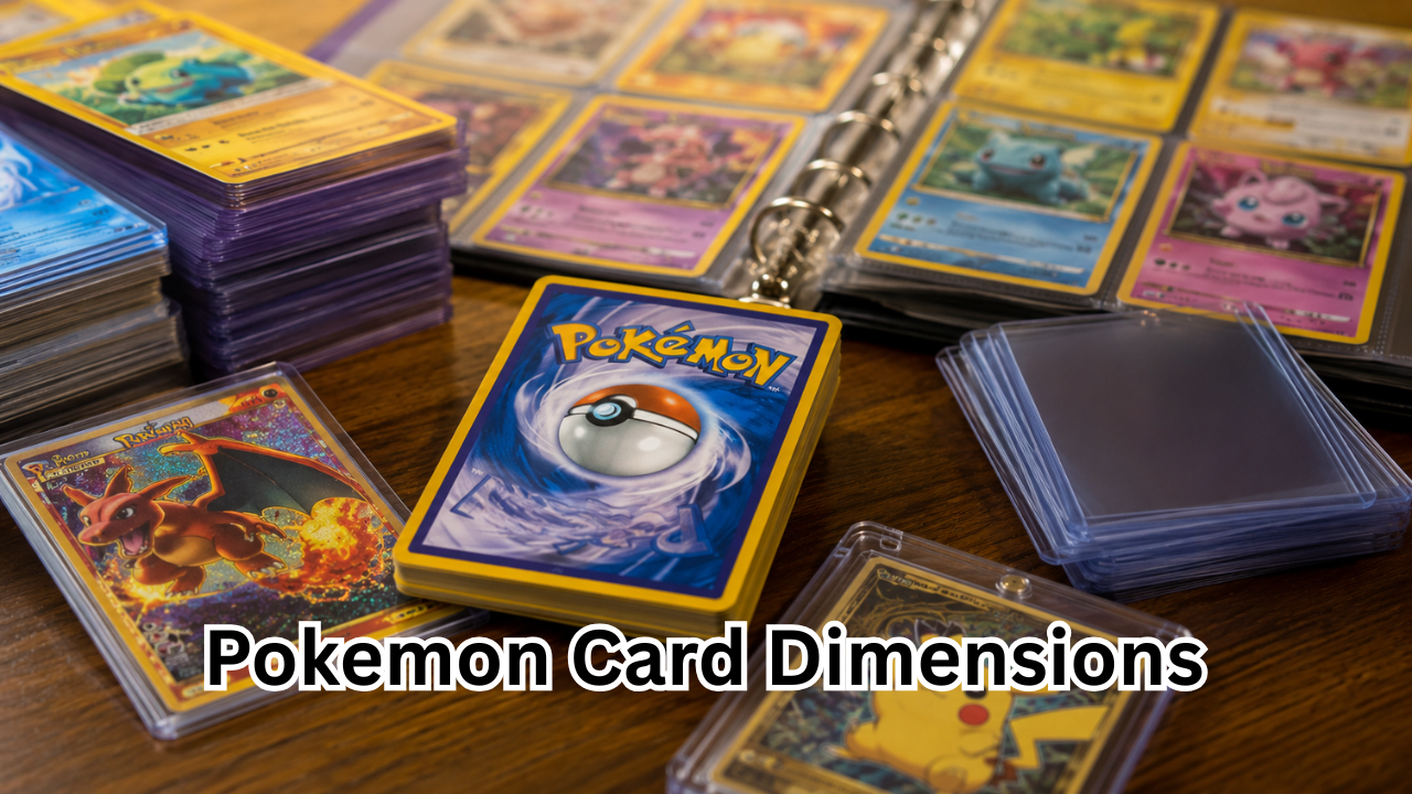 what size is a pokemon card in mm Jumbo Cards 2 Pack, Pokemon Jumbo XXL Cards, 2 Pack Giant GX VMAX Mega V Cards, Pokemon True Cards, Official Pokemon Cards English Toys Pokmon Card Dimensions (2026): The