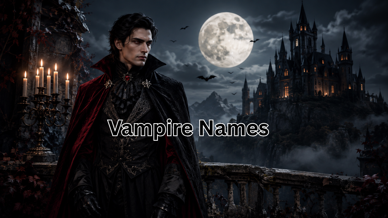 Vampire Names: 250+ Dark, Mysterious, and Powerful Names with Meanings