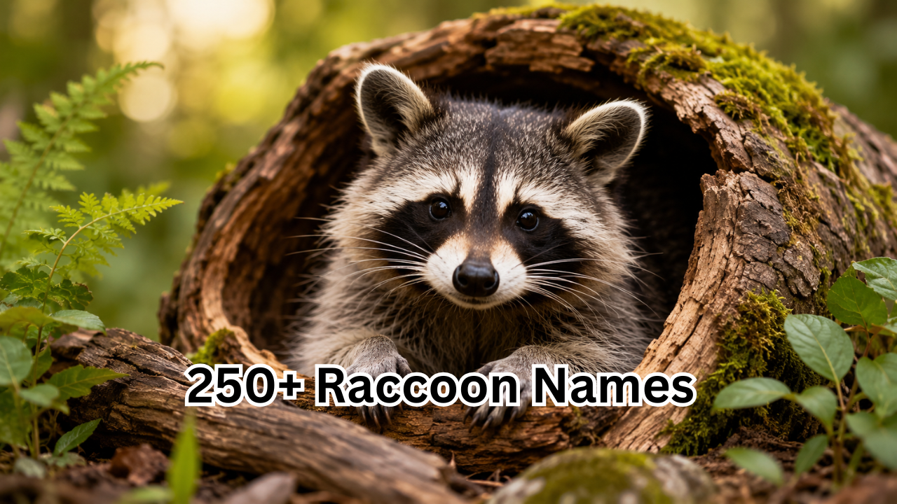 250+ Raccoon Names: Cute, Funny, Cool, and Unique Ideas for Your Clever Companion