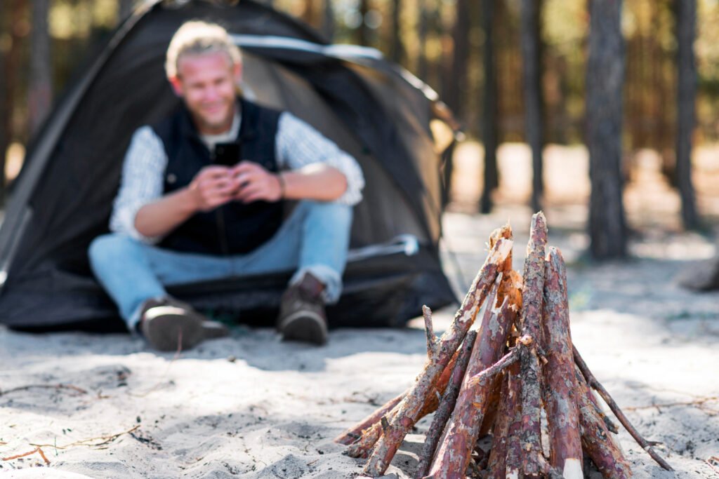 What is the easiest way to build a campfire?