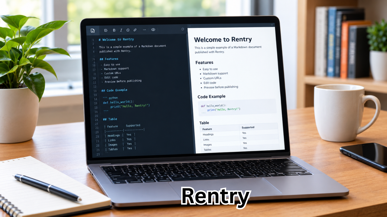 Rentry: A Complete Guide to the Simple Markdown Publishing Service